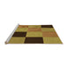 Sideview of Machine Washable Transitional Dark Bronze Brown Rug, wshpat1177org