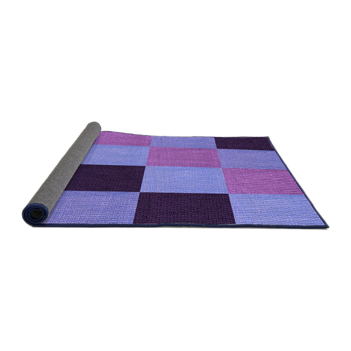 Thickness of Patterned Purple Mimosa Purple Rug, pat1177pur