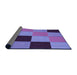 Thickness of Patterned Purple Mimosa Purple Rug, pat1177pur