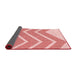 Thickness of Patterned Red Rug, pat1179rd