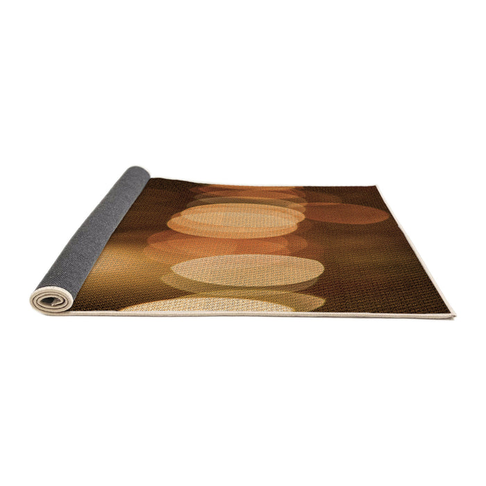 Thickness of Patterned Orange Rug, pat118org
