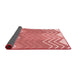 Thickness of Patterned Light Salmon Pink Rug, pat1180rd