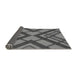 Thickness of Patterned Gunmetal Gray Rug, pat1181gry