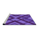 Sideview of Machine Washable Transitional Bright Purple Rug, wshpat1181pur