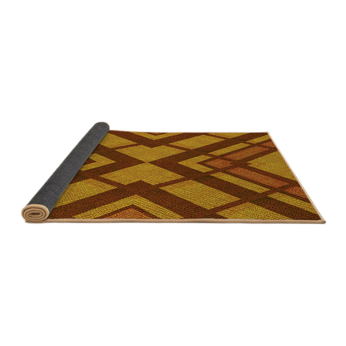 Thickness of Patterned Tomato Red Rug, pat1181yw