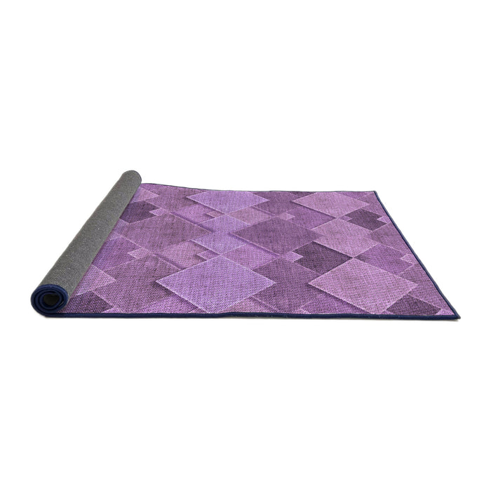 Thickness of Patterned Orchid Purple Rug, pat1182pur