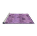 Sideview of Machine Washable Transitional Orchid Purple Rug, wshpat1182pur