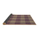 Thickness of Patterned Velvet Maroon Purple Rug, pat1183brn