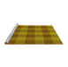 Sideview of Machine Washable Transitional Mahogany Brown Rug, wshpat1183yw