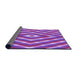 Thickness of Patterned Purple Rug, pat1186pur