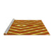 Sideview of Machine Washable Transitional Scarlet Red Rug, wshpat1186yw