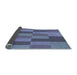 Thickness of Patterned Deep Periwinkle Purple Rug, pat1187lblu