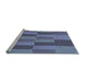 Sideview of Machine Washable Transitional Deep Periwinkle Purple Rug, wshpat1187lblu