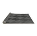 Thickness of Patterned Dark Gray Black Rug, pat1188gry