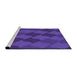 Sideview of Machine Washable Transitional Amethyst Purple Rug, wshpat1188pur