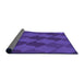 Thickness of Patterned Amethyst Purple Rug, pat1188pur