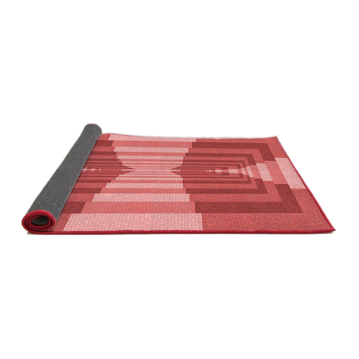 Thickness of Patterned Red Rug, pat1189rd