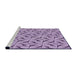 Sideview of Machine Washable Transitional Purple Rug, wshpat119pur