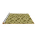 Sideview of Machine Washable Transitional Mustard Yellow Rug, wshpat119yw