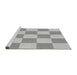 Sideview of Machine Washable Transitional Gray Rug, wshpat1190gry