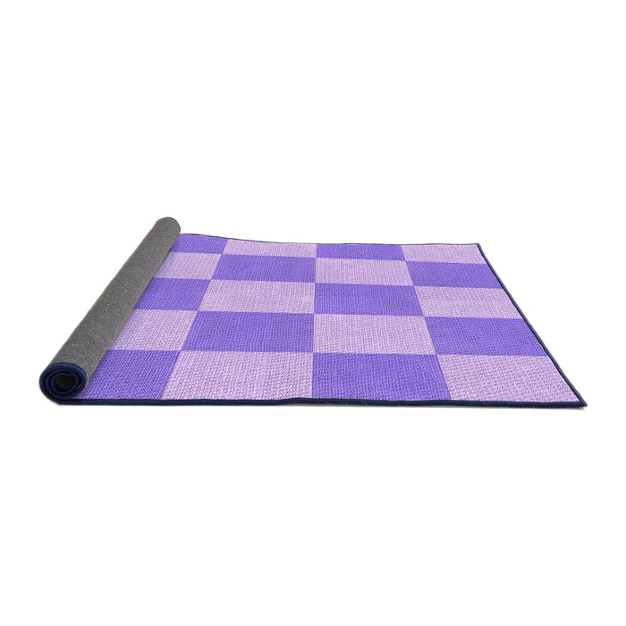 Thickness of Patterned Mauve Purple Rug, pat1190pur