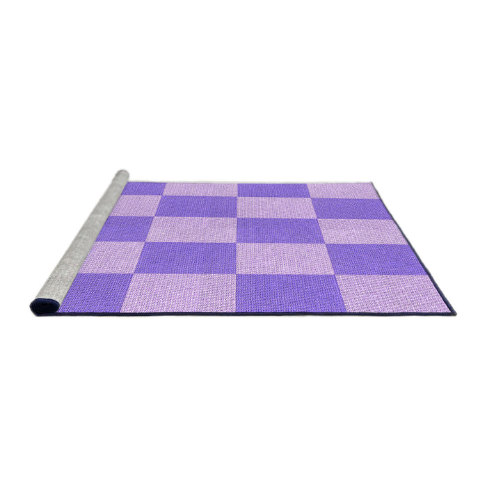 Sideview of Machine Washable Transitional Mauve Purple Rug, wshpat1190pur