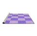 Sideview of Machine Washable Transitional Mauve Purple Rug, wshpat1190pur