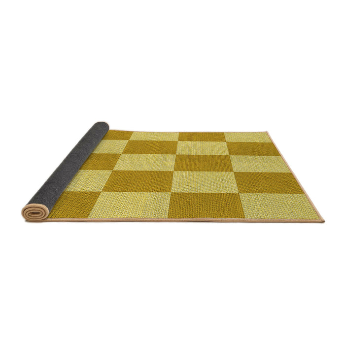 Thickness of Patterned Bold Yellow Rug, pat1190yw