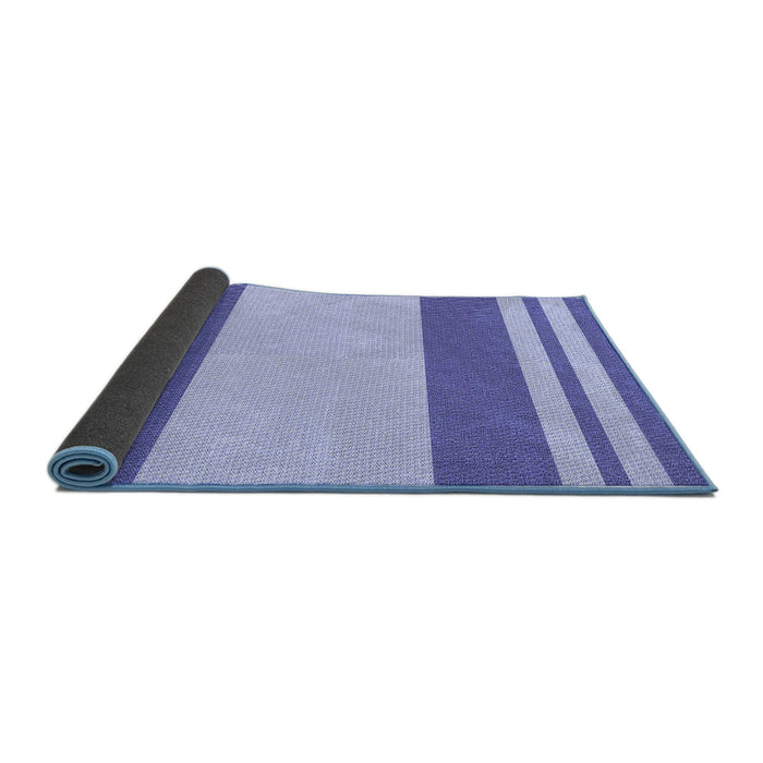 Thickness of Patterned Periwinkle Purple Rug, pat1191blu