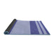 Thickness of Patterned Periwinkle Purple Rug, pat1191blu