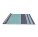 Sideview of Machine Washable Transitional Purple Rug, wshpat1191lblu