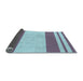 Thickness of Patterned Purple Rug, pat1191lblu