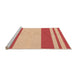 Sideview of Machine Washable Transitional Yellow Rug, wshpat1191org