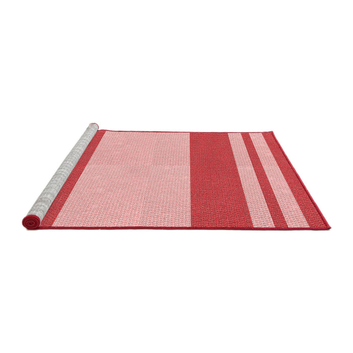Sideview of Machine Washable Transitional Pastel Pink Rug, wshpat1191rd