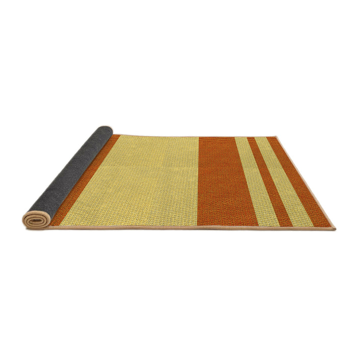 Thickness of Patterned Bright Gold Yellow Rug, pat1191yw
