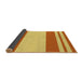 Thickness of Patterned Bright Gold Yellow Rug, pat1191yw