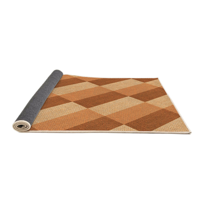 Thickness of Patterned Orange Rug, pat1192org
