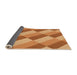Thickness of Patterned Orange Rug, pat1192org