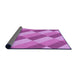 Thickness of Patterned Violet Purple Rug, pat1192pur