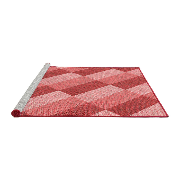 Sideview of Machine Washable Transitional Light Coral Pink Rug, wshpat1192rd