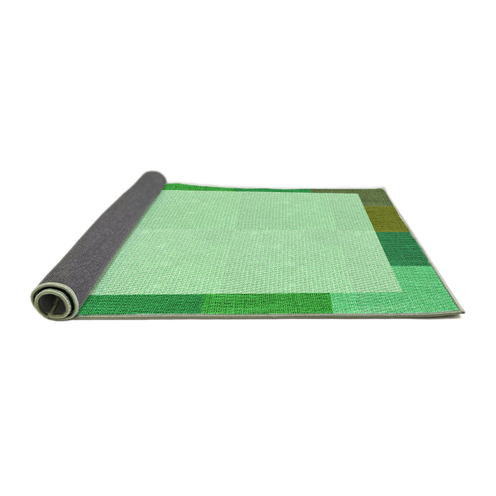 Thickness of Patterned Light Green Rug, pat1194grn