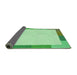 Thickness of Patterned Light Green Rug, pat1194grn