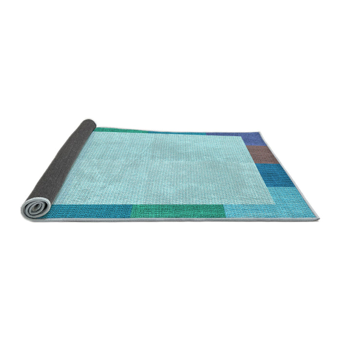 Thickness of Patterned Blue Rug, pat1194lblu