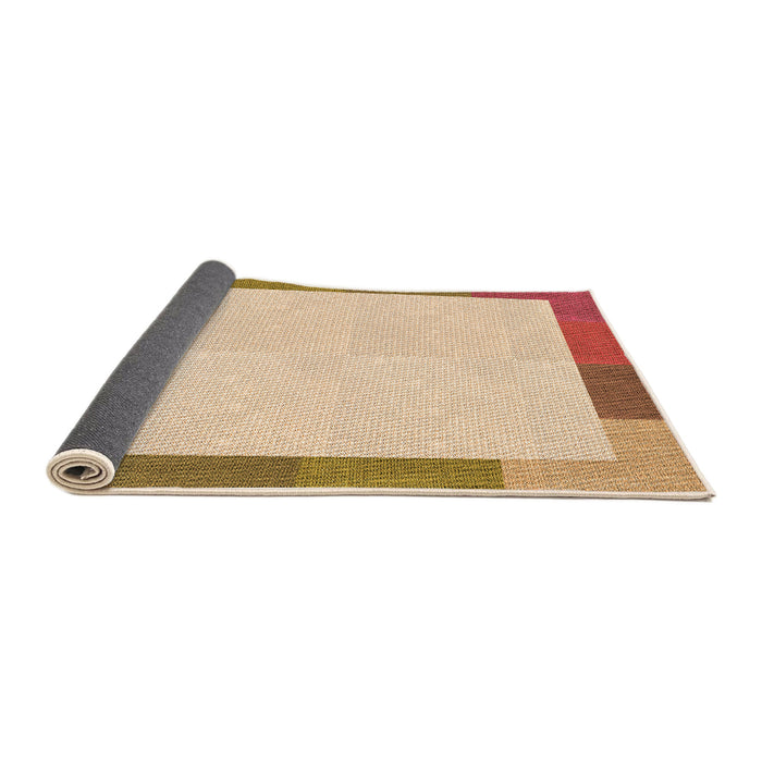 Thickness of Patterned Orange Rug, pat1194org
