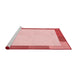 Sideview of Machine Washable Transitional Red Rug, wshpat1194rd