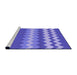 Sideview of Machine Washable Transitional Purple Mimosa Purple Rug, wshpat1197pur