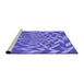 Sideview of Machine Washable Transitional Purple Mimosa Purple Rug, wshpat1198pur