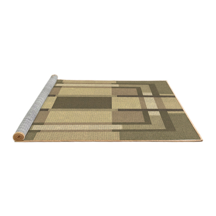 Sideview of Machine Washable Transitional Brown Rug, wshpat1199brn