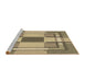 Sideview of Machine Washable Transitional Brown Rug, wshpat1199brn