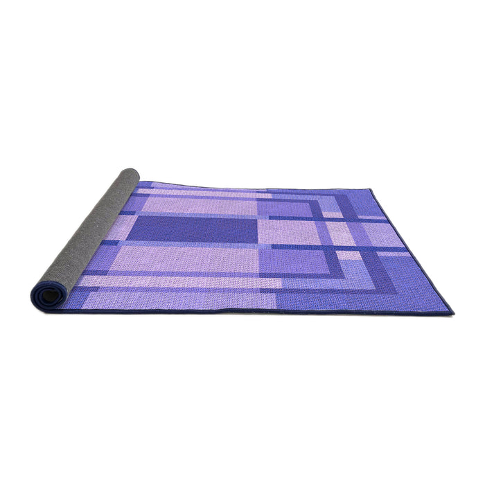 Thickness of Patterned Bright Lilac Purple Rug, pat1199pur